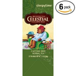 Celestial Seasonings Sleepytime, 25 Count 1.3 Ounce Boxes (Pack of 6 