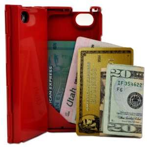   Hard Plastic Durable Credit Card Cherry Red Cell Phones & Accessories