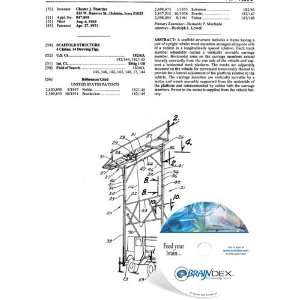  NEW Patent CD for SCAFFOLD STRUCTURE 