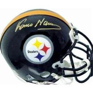  Franco Harris autographed Football Mini Helmet (Pittsburgh 