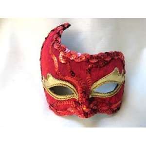  Si Lucia Masquerade Tao Simple Red Carnival Mask