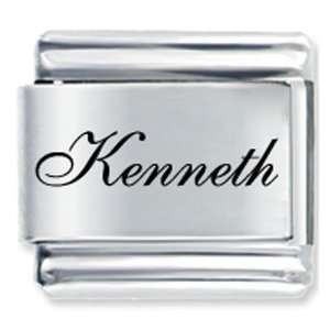    Edwardian Script Font Name Kenneth Italian Charms Pugster Jewelry