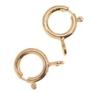  14K Gold Filled Spring Ring Round Clasps 5.5mm (8) Arts 