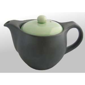 Ceramic Teapot 16oz   Gun Metal Green 