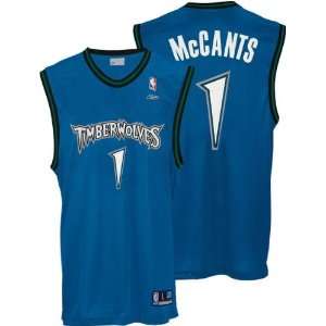  Rashad McCants Blue Reebok NBA Replica Minnesota 