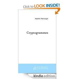 Cryptogrammes (French Edition) Nadine Manzagol  Kindle 