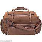 Travel Gear 24 Brown Faux Leather Tote Bag / Carry On Over Night Bag 