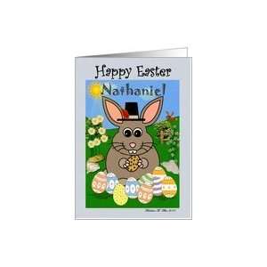  Happy Easter Nathaniel / Easter Name Specific / Mr. Bunny 