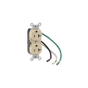 Leviton 5040 CGY Duplex Receptacle Leaded Device Commercial Grade 5 