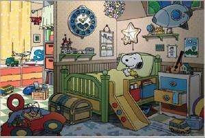   Jigsaw Puzzle Apollo sha Peanuts Snoopy 10 834 Bed Room with Woodstock