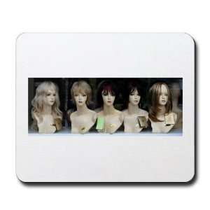    Wig Girls Hair stylist Mousepad by 