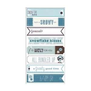 Deja Views Winter Twig Cardstock Stickers 4X8 Sheet Labels With 