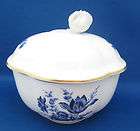 oval box bowl lid richard ginori italy savona blue fl