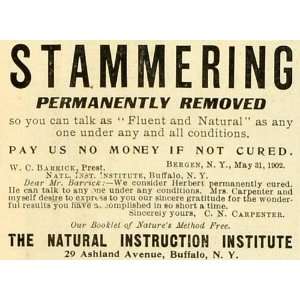   Stuttering Speech Impediments   Original Print Ad Home & Garden