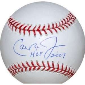 Cal Ripken Jr. Autographed Baseball   with HOF 07 Inscription 