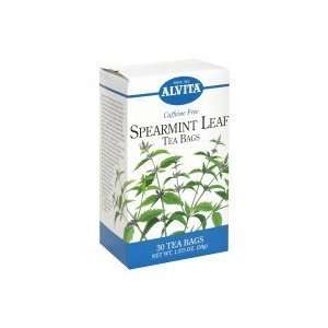  Alvita Tea Bags, Spearmint Leaf, Caffeine Free   30 Tea 
