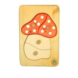  Wooden Mushroom Puzzle Toys & Games