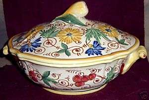 Italy Pottery FB Yellow Sorrento Covered Casserole Bowl  
