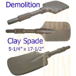 Demolition Hammer Clay Spade Scoop Shovel Bit Spline Shank Hex Drill 5 