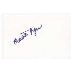 MARISA RYAN Signed Index Card In Person
