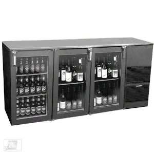  R1 GSH(RLL) 72 Glass Door Two Zone Back Bar Cooler