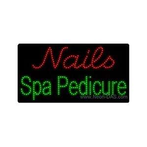  Nails Spa Pedicure Outdoor LED Sign 20 x 37