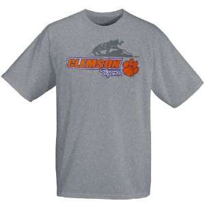    Clemson Tigers Ash Mascot Backdrop T shirt