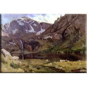  Mountain Lake 30x21 Streched Canvas Art by Bierstadt 