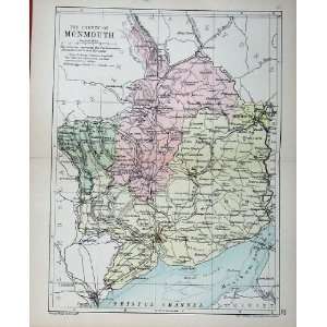   PhilipS Maps England 1888 Monmouth Newport Chepstow