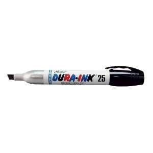 Markal Dura Ink King Size Permanent Ink Marker with Chisel Tip, Black 