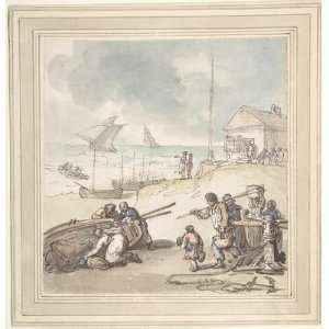  FRAMED oil paintings   Thomas Rowlandson   24 x 24 inches 