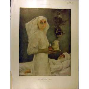  1915 Nurse Chevet Heros Red Cross Soldier Ww1 War