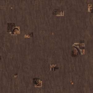   By Color BC1581279 Brown Geometric Linen Wallpaper