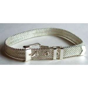  American Eagle Outfitters Silver Adjustable Belt Bracelet 
