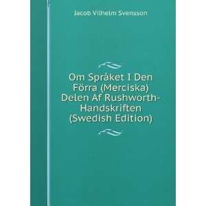   Handskriften (Swedish Edition) Jacob Vilhelm Svensson Books