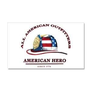   Wall Vinyl Sticker All American Outfitters Firefighter American Hero