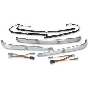  Show Chrome LED Trunk Molding Inserts w/Clear Lenses 