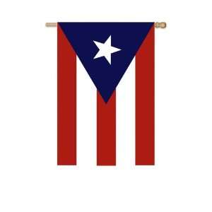  Puerto Rico Applique Flag (Garden) Patio, Lawn & Garden