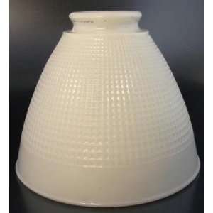  Corning No. 820090 Milk Glass Waffle Lamp Shade