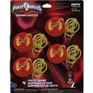  Power Rangers Spinner Whistles 4ct Toys & Games