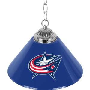  NHL Columbus Blue Jackets 14 Inch Single Shade Bar Lamp 