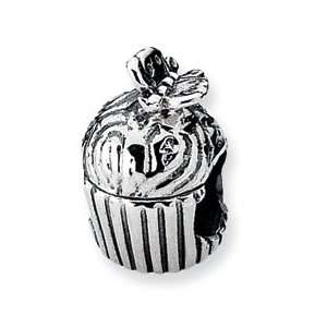  Sterling Silver Refelections Cupcake with Butterfly Bead Jewelry