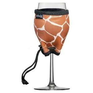    Woozie Safari Giraffe Print Wine Glass Coozie 