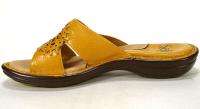 Ladies Sofft Yellow Leather Sandals Sz. 6 M Nice Shape  