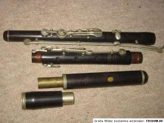 Nice old wooden flute in C V.F. Kohlert Söhne Graslitz  