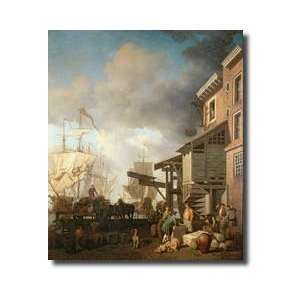  A Thames Wharf C1750s Giclee Print