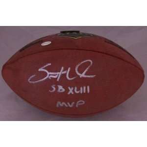  Santonio Holmes Autographed Super Bowl 43 Football w/SB 