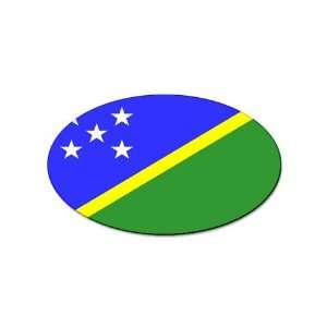 Solomon Islands Flag oval sticker