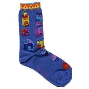  Laurel Burch Sole Mates Feline Festival Socks By The Each 