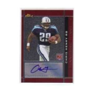 2007 Finest Rookie Autographs #122 Chris Henry   Tennessee 